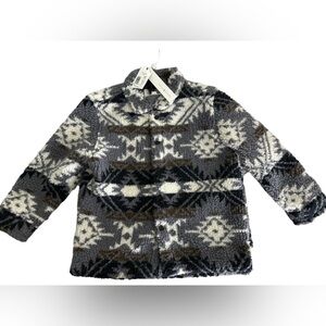 NWT Scene&Heard
Boys 4/5 Long‎ Sleeve Printed Sherpa Shacket